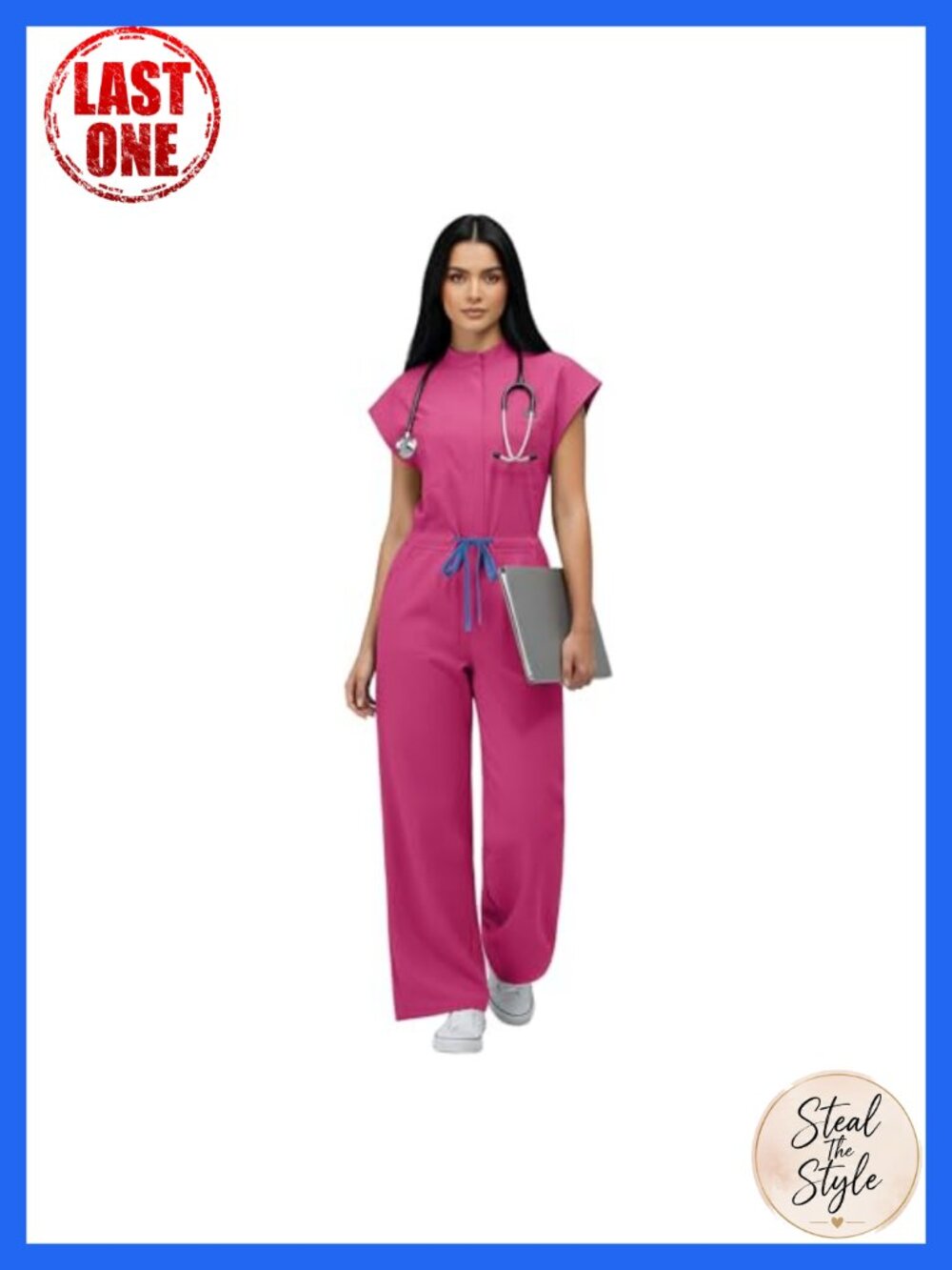 Scrub Jumpsuit Women One Piece Nurse Uniform Medical Work